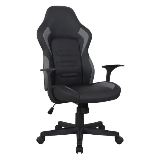 Fotel obrotowy biurowy czarno szary CX-1334M